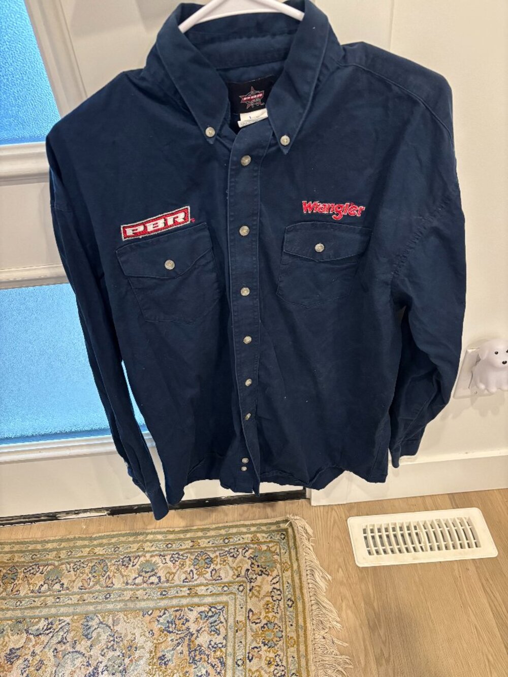 Wrangler PBR Rodeo Shirt Dark Blue